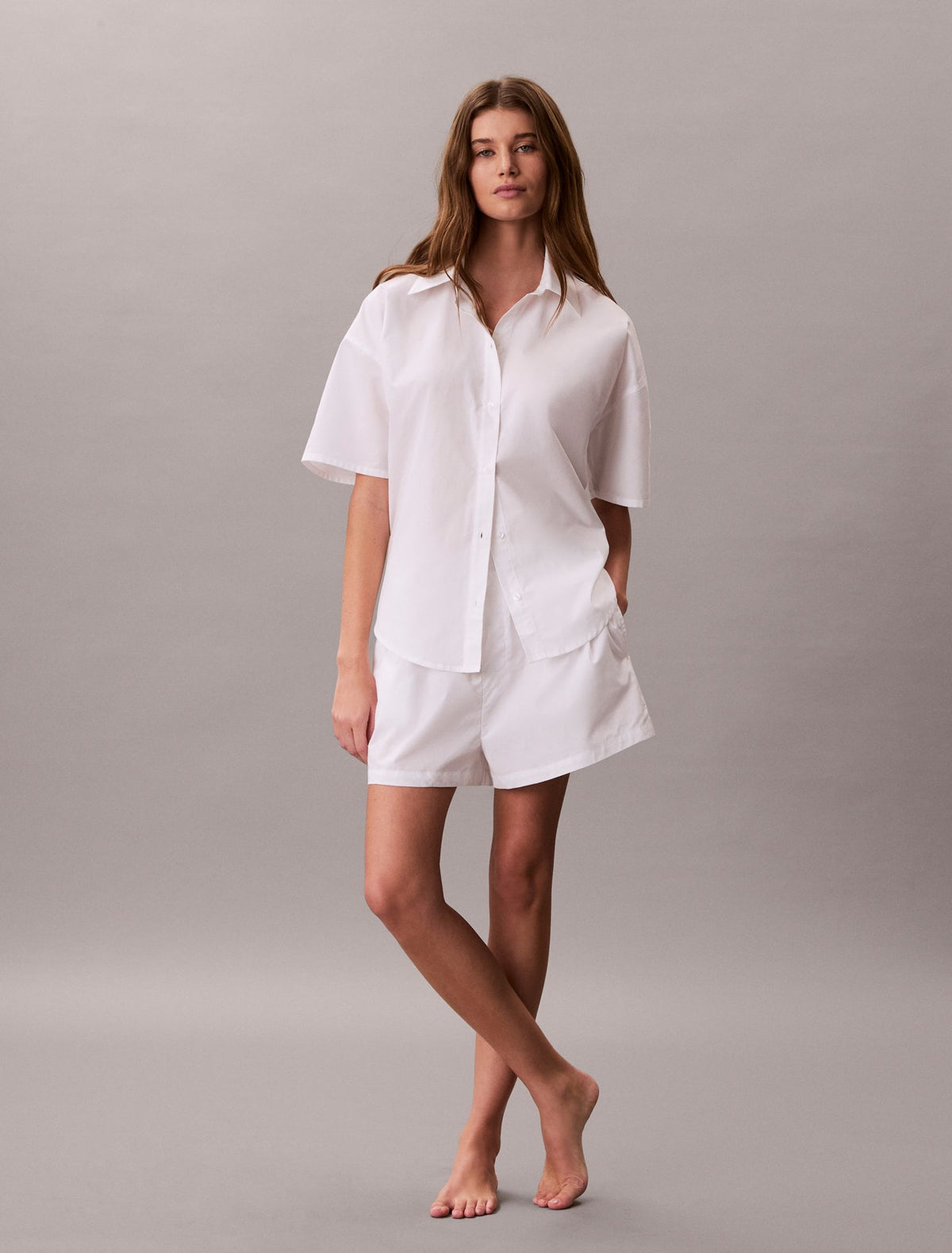Calvin Klein Cotton Poplin Sleep Shorts