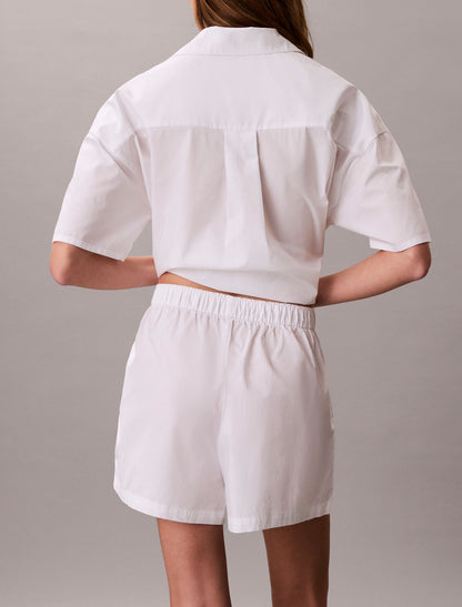 Calvin Klein Cotton Poplin Sleep Shorts