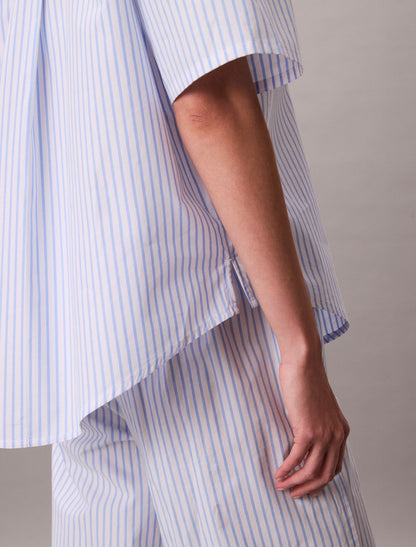 Calvin Klein Cotton Poplin Relaxed Short Sleeve Sleep Shirt