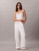 Dotted Logo Pinstripe Ivory