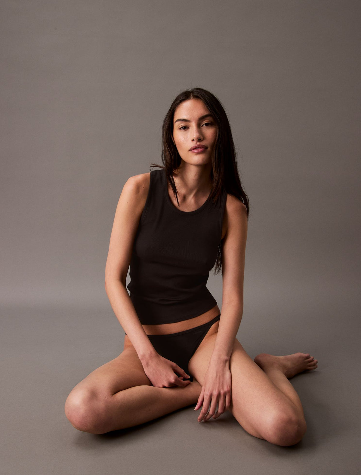 Calvin Klein Cotton Stretch Rib Tank Top