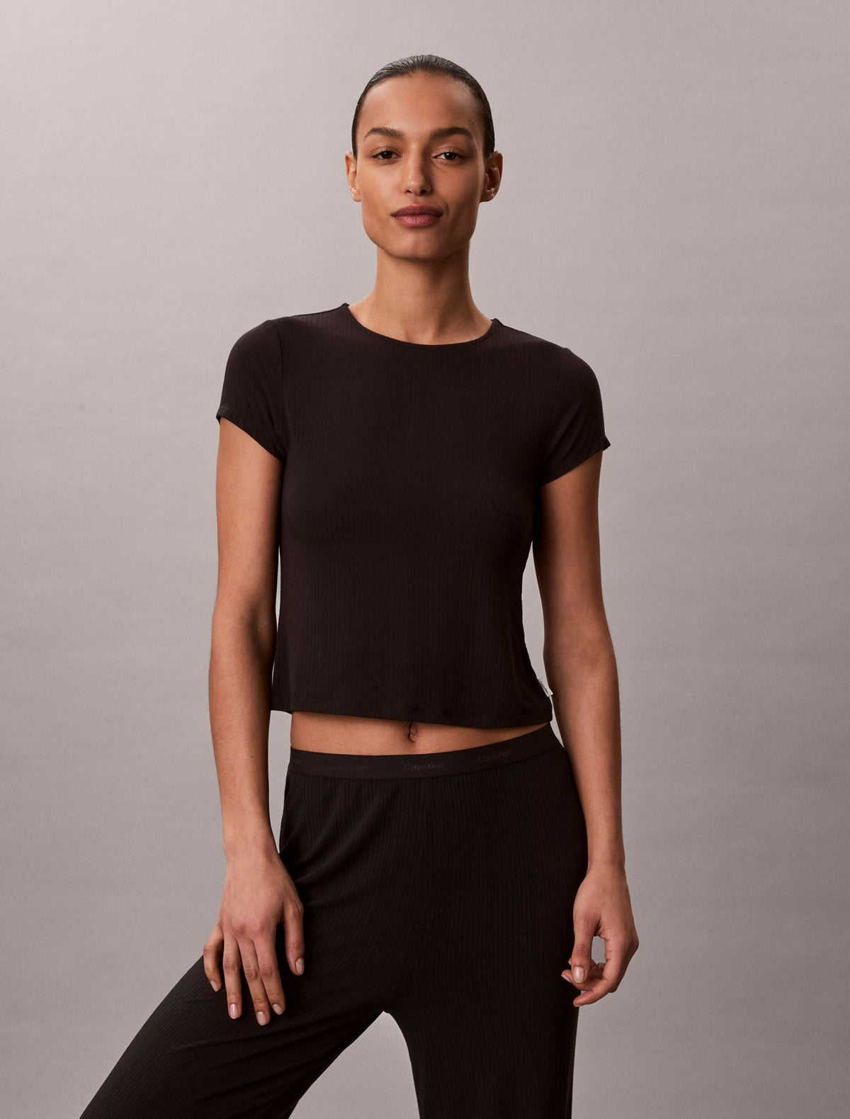 Calvin Klein Modal Stretch Drop Needle Baby Tee
