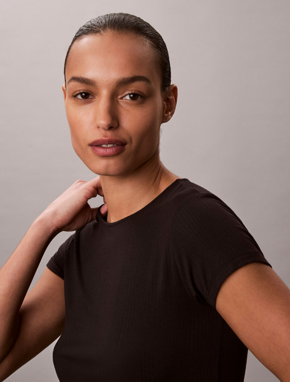 Calvin Klein Modal Stretch Drop Needle Baby Tee