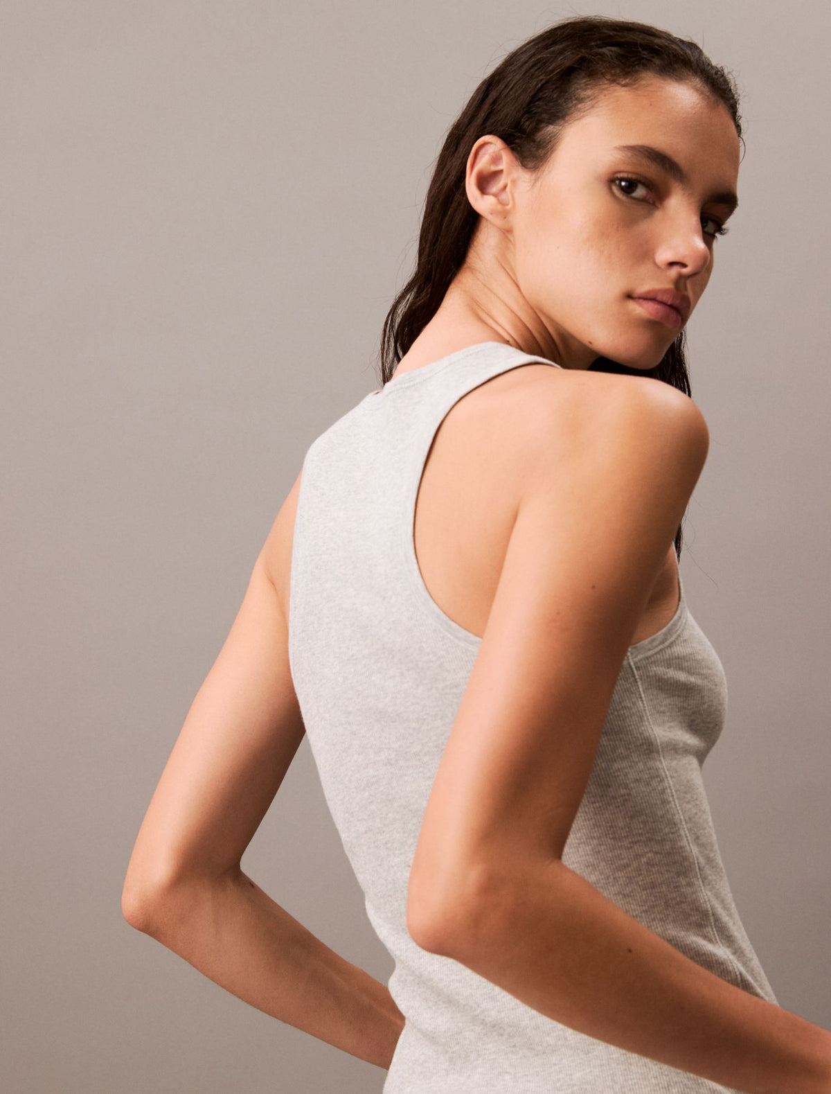 Calvin Klein Cotton Stretch Rib Tank Top