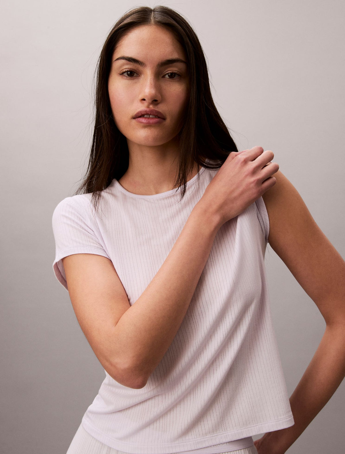 Calvin Klein Modal Stretch Drop Needle Baby Tee