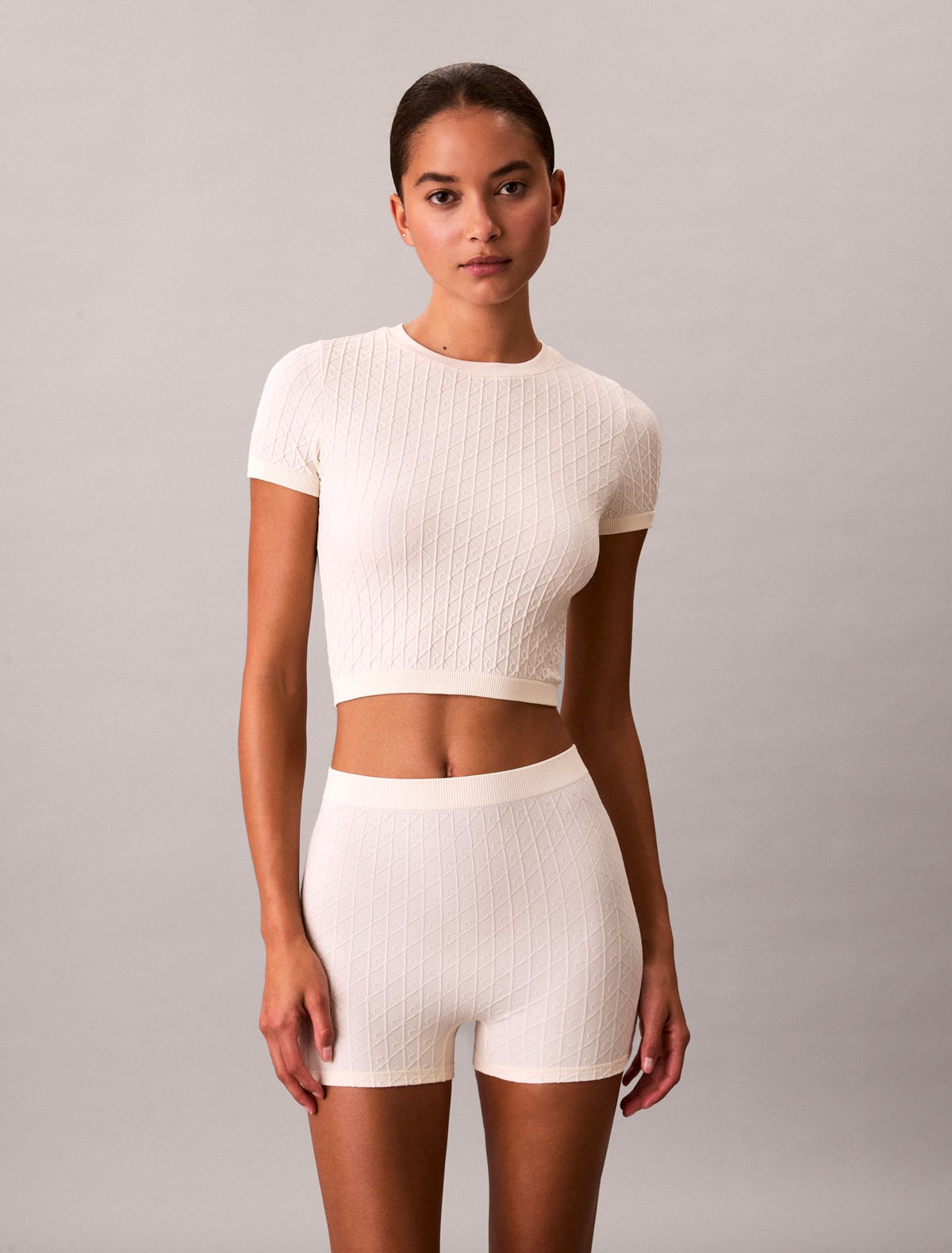 Calvin Klein Rib Emblem Seamless Tee