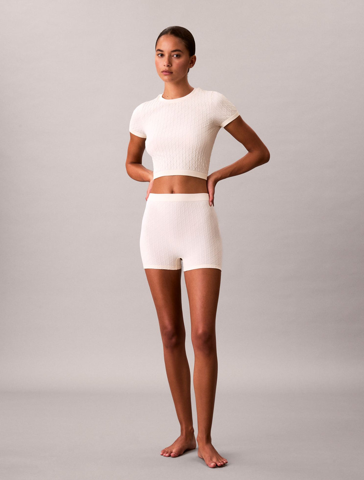 Calvin Klein Rib Emblem Seamless Tee