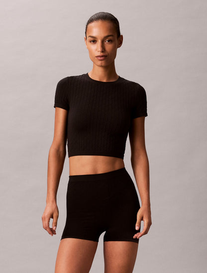 Calvin Klein Rib Emblem Seamless Tee