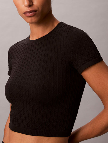 Calvin Klein Rib Emblem Seamless Tee