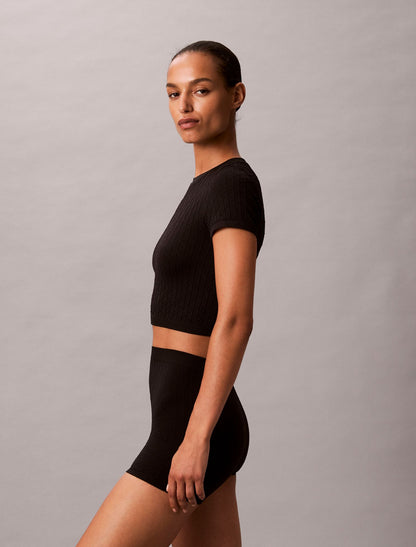 Calvin Klein Rib Emblem Seamless Tee