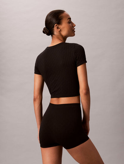 Calvin Klein Rib Emblem Seamless Tee
