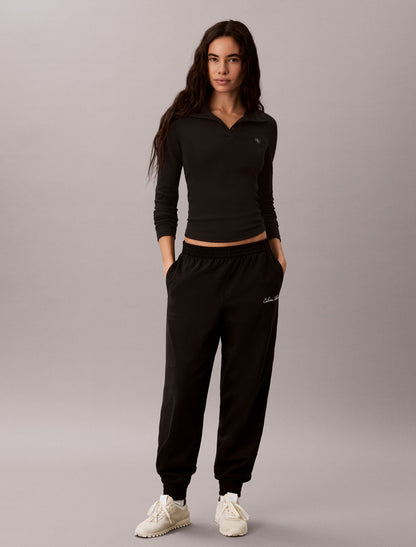 Calvin Klein Logo Cotton Jersey Sleep Sweatpants