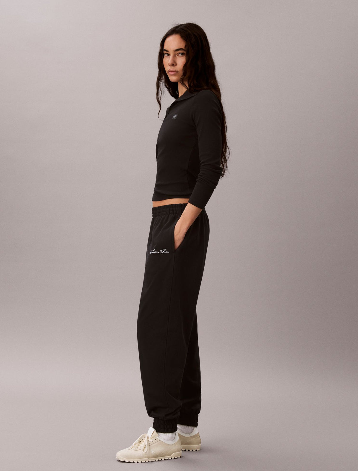 Calvin Klein Logo Cotton Jersey Sleep Sweatpants