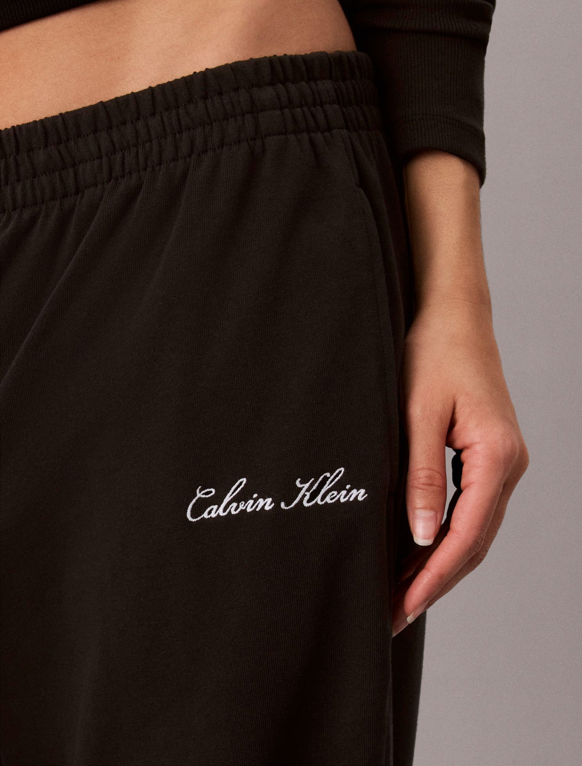 Calvin Klein Logo Cotton Jersey Sleep Sweatpants