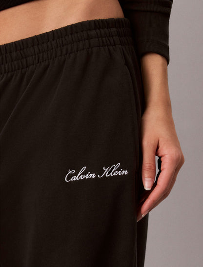 Calvin Klein Logo Cotton Jersey Sleep Sweatpants