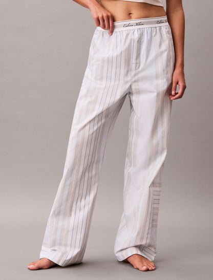 Calvin Klein Cotton Poplin Script Sleep Pants