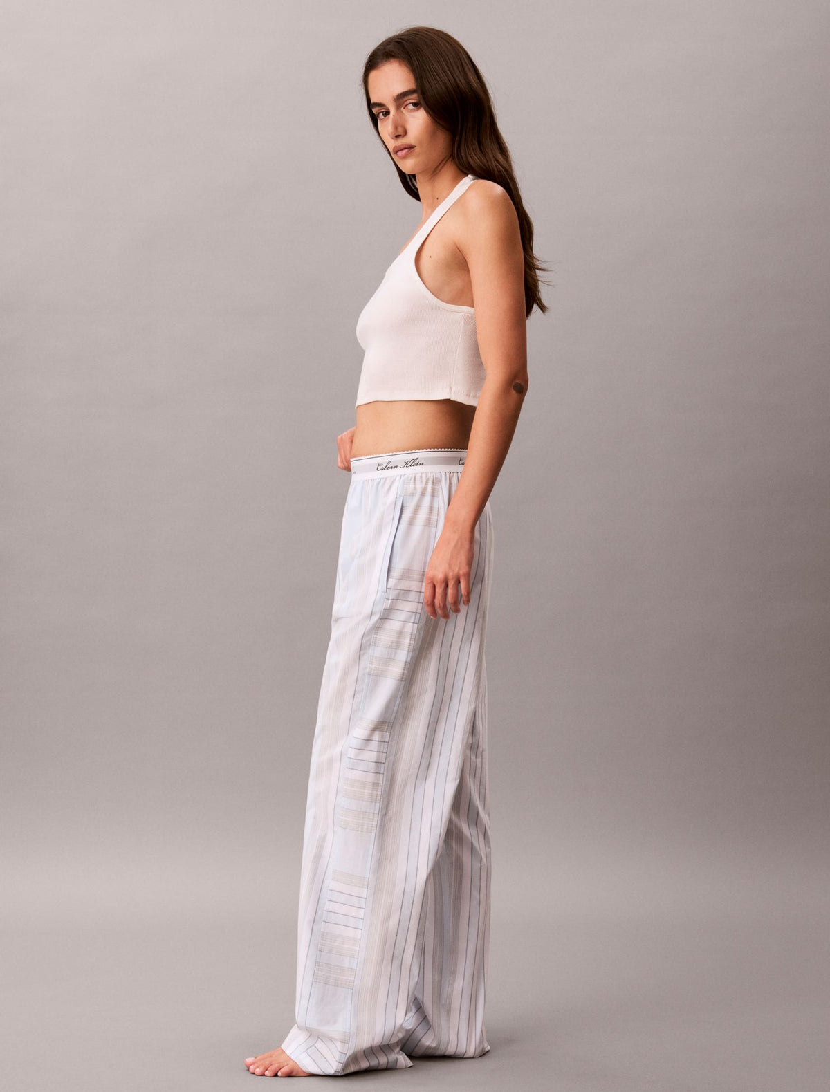 Calvin Klein Cotton Poplin Script Sleep Pants