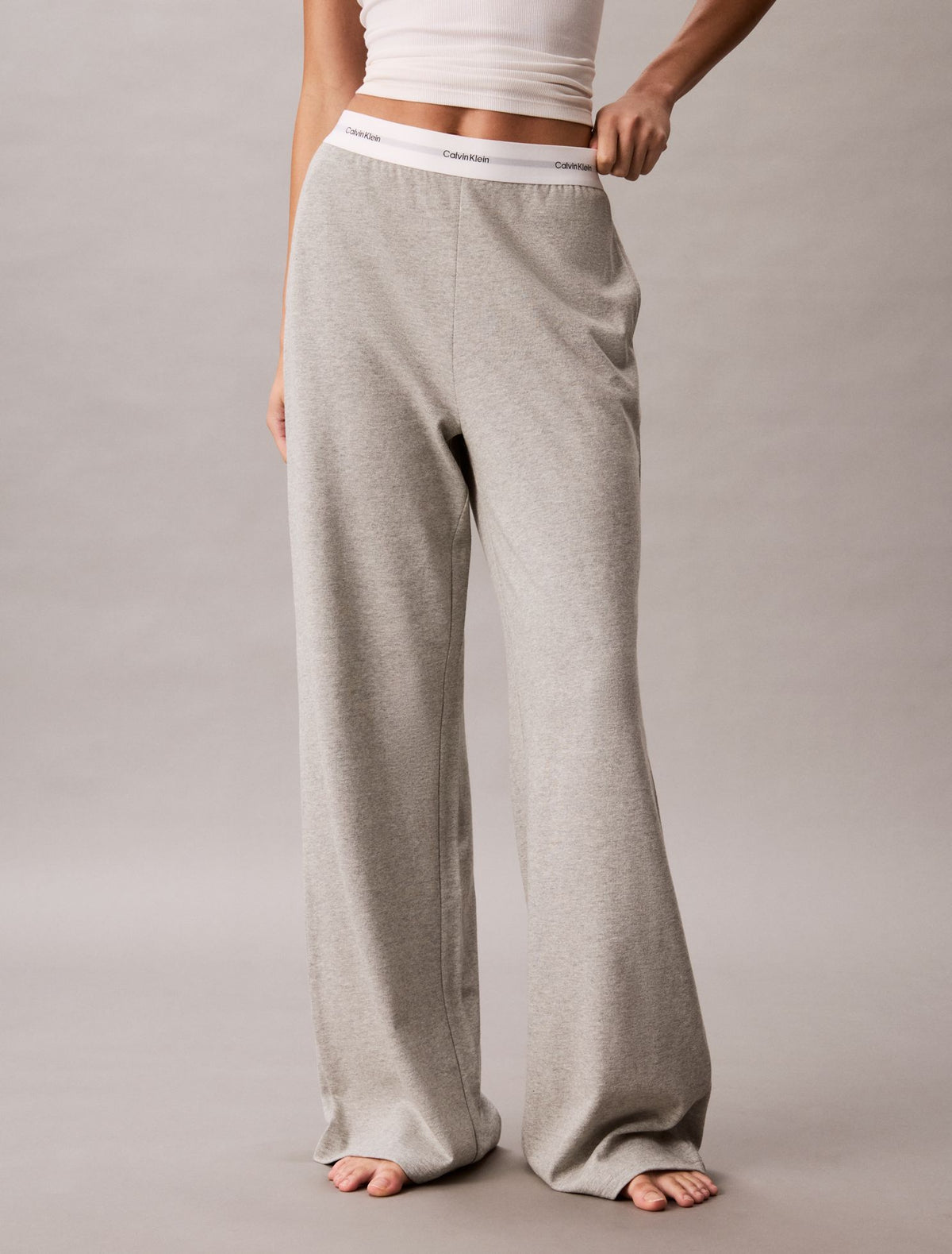 Calvin Klein Logo Cotton Jersey Sleep Pant