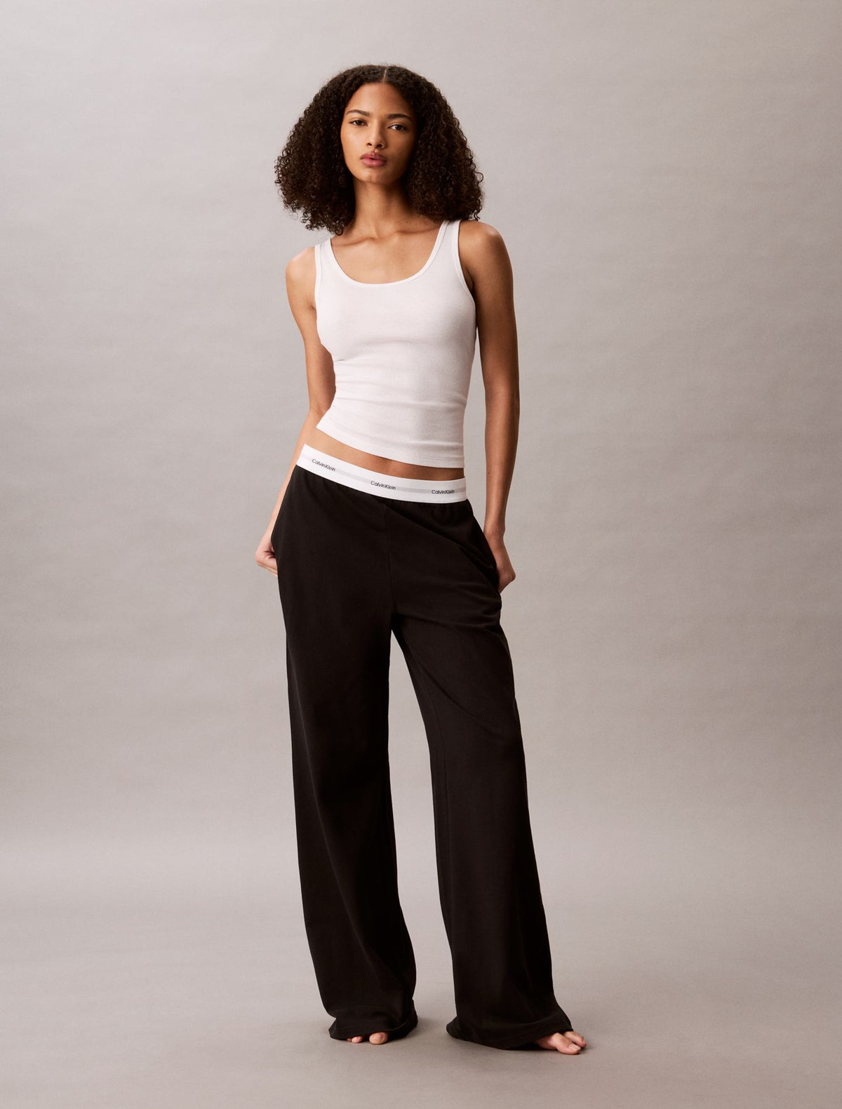 Calvin Klein Logo Cotton Jersey Sleep Pant