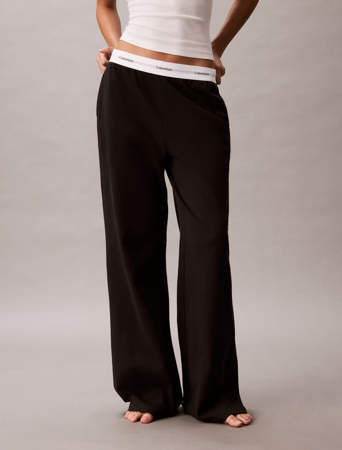 Calvin Klein Logo Cotton Jersey Sleep Pant