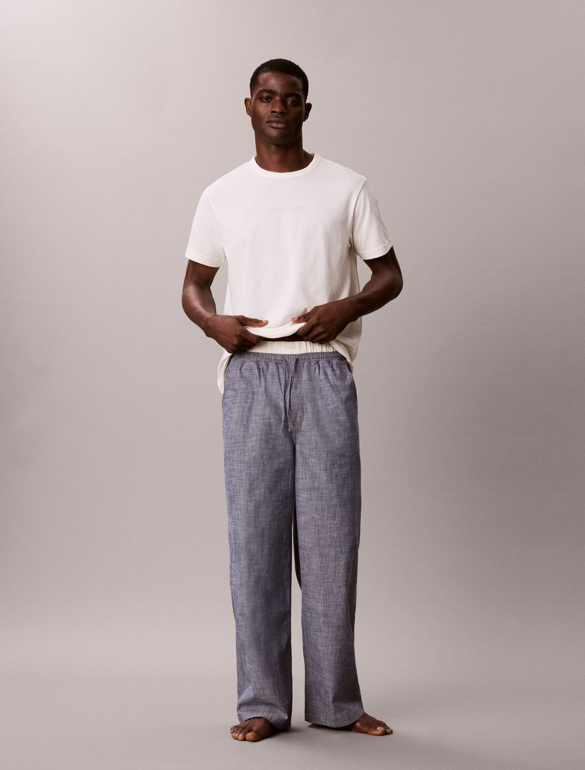 Calvin Klein Cotton Chambray Sleep Pants