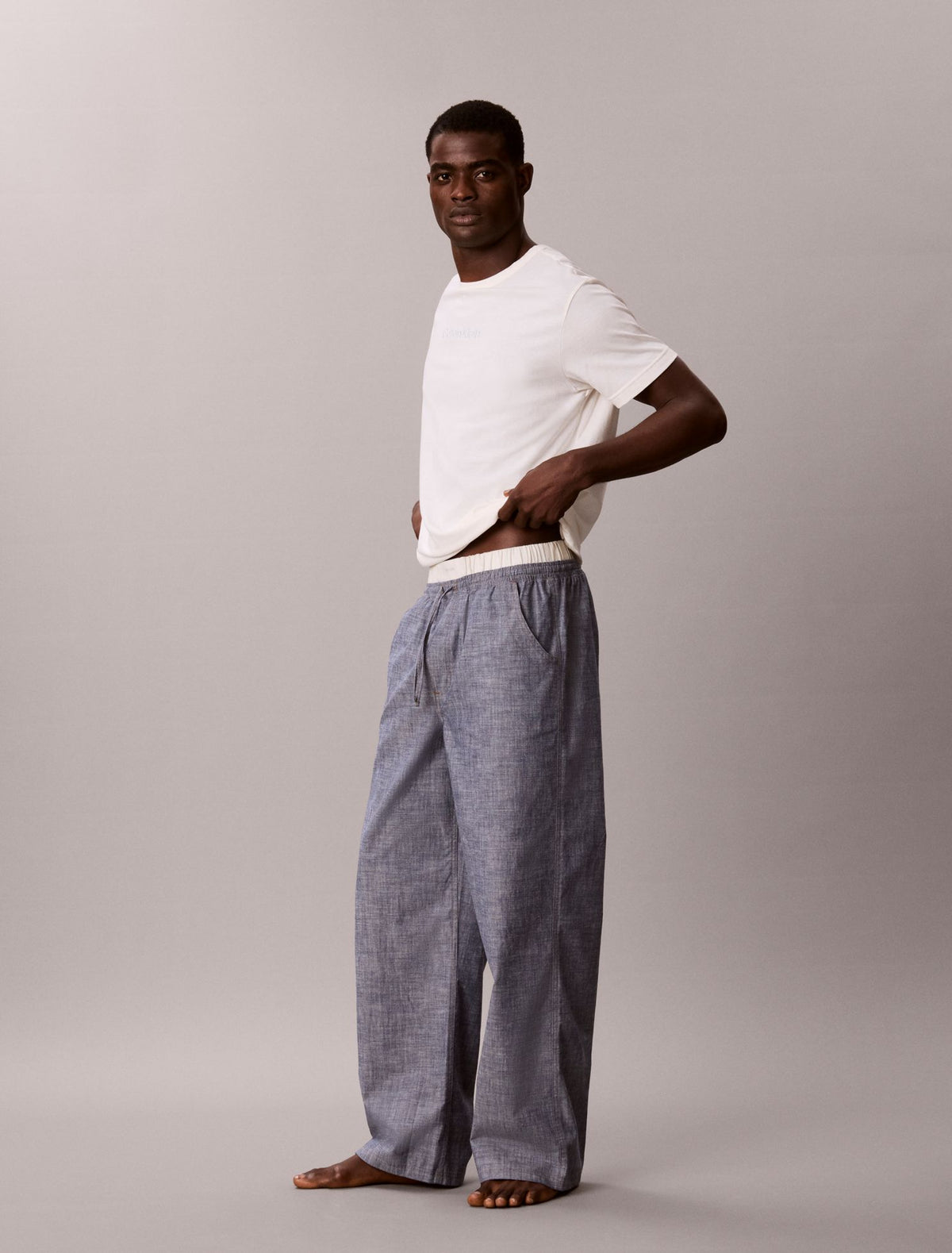 Calvin Klein Cotton Chambray Sleep Pants
