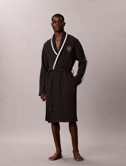Calvin Klein Brushed Waffle Robe