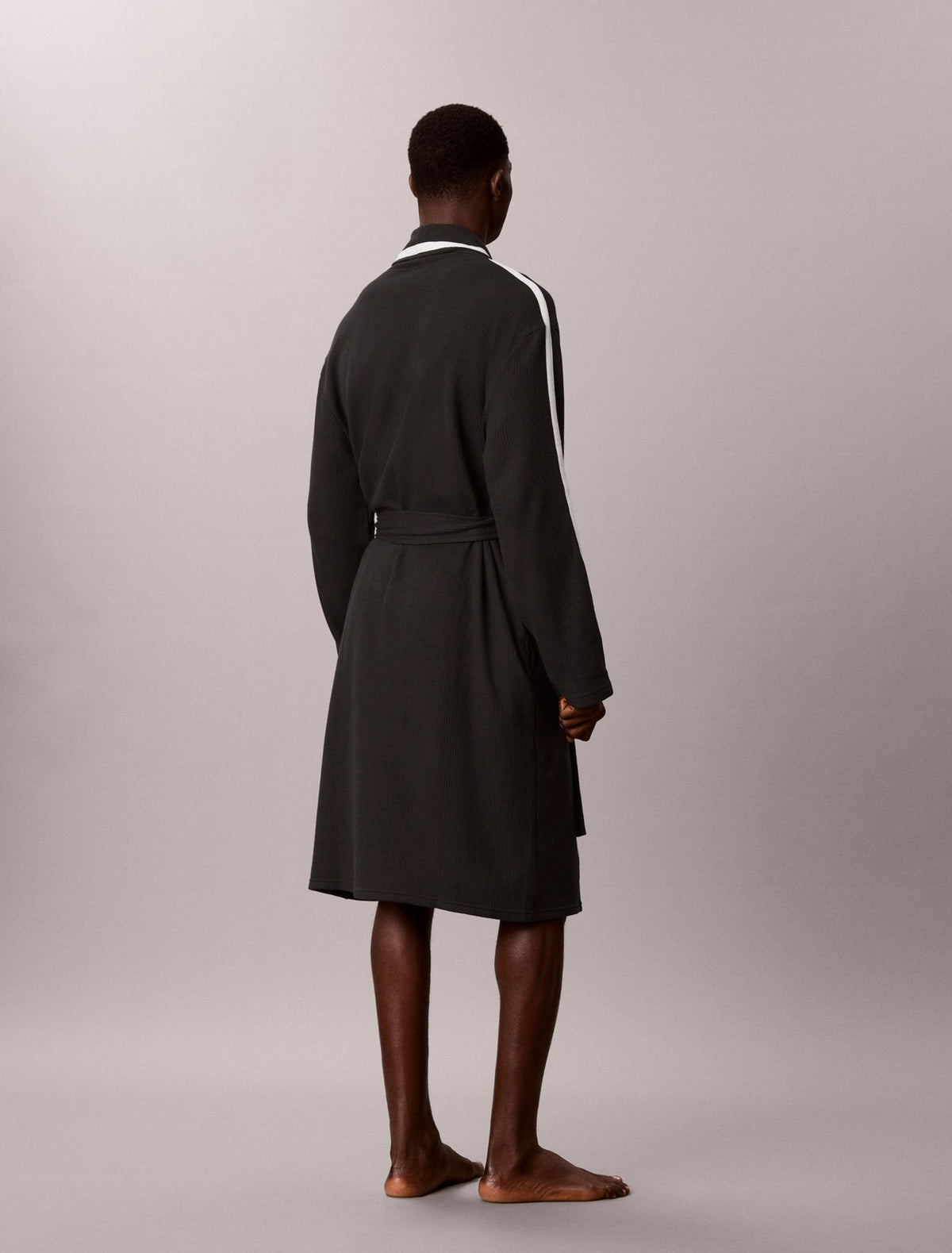 Calvin Klein Brushed Waffle Robe