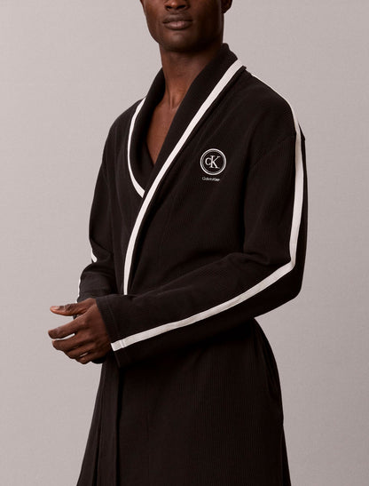 Calvin Klein Brushed Waffle Robe
