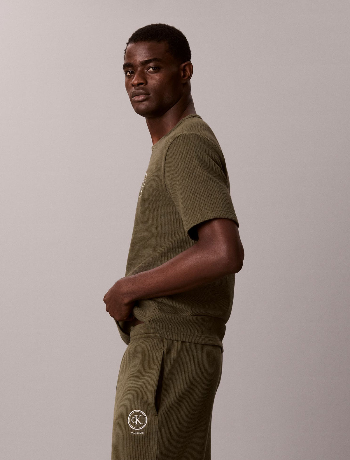 Calvin Klein Brushed Waffle Sleep Tee
