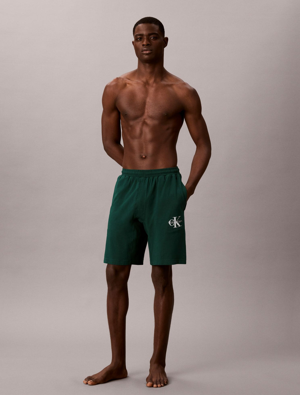 Calvin Klein Icon Cotton Stretch Monologo Sleep Shorts