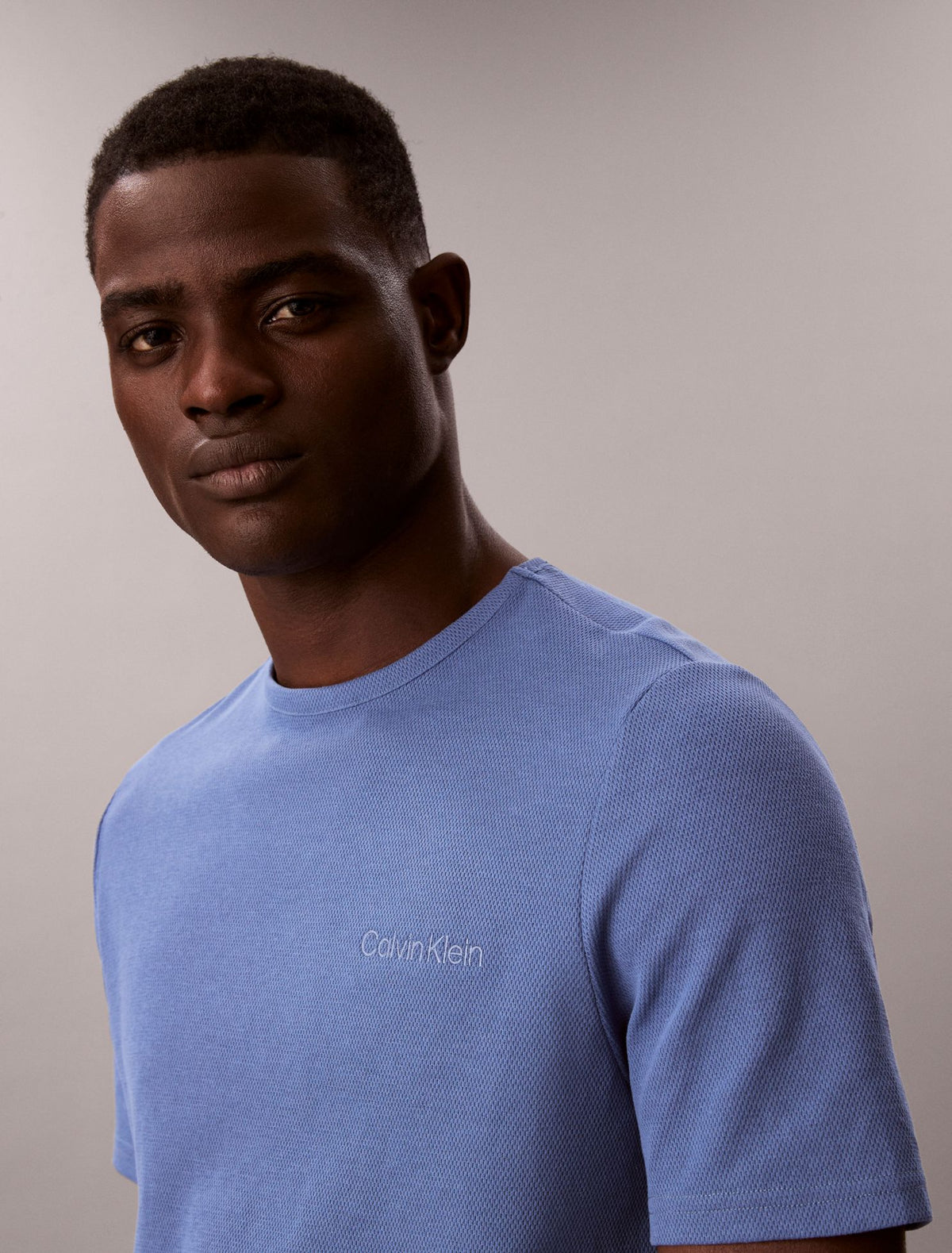 Calvin Klein Pique Crewneck Sleep T-Shirt