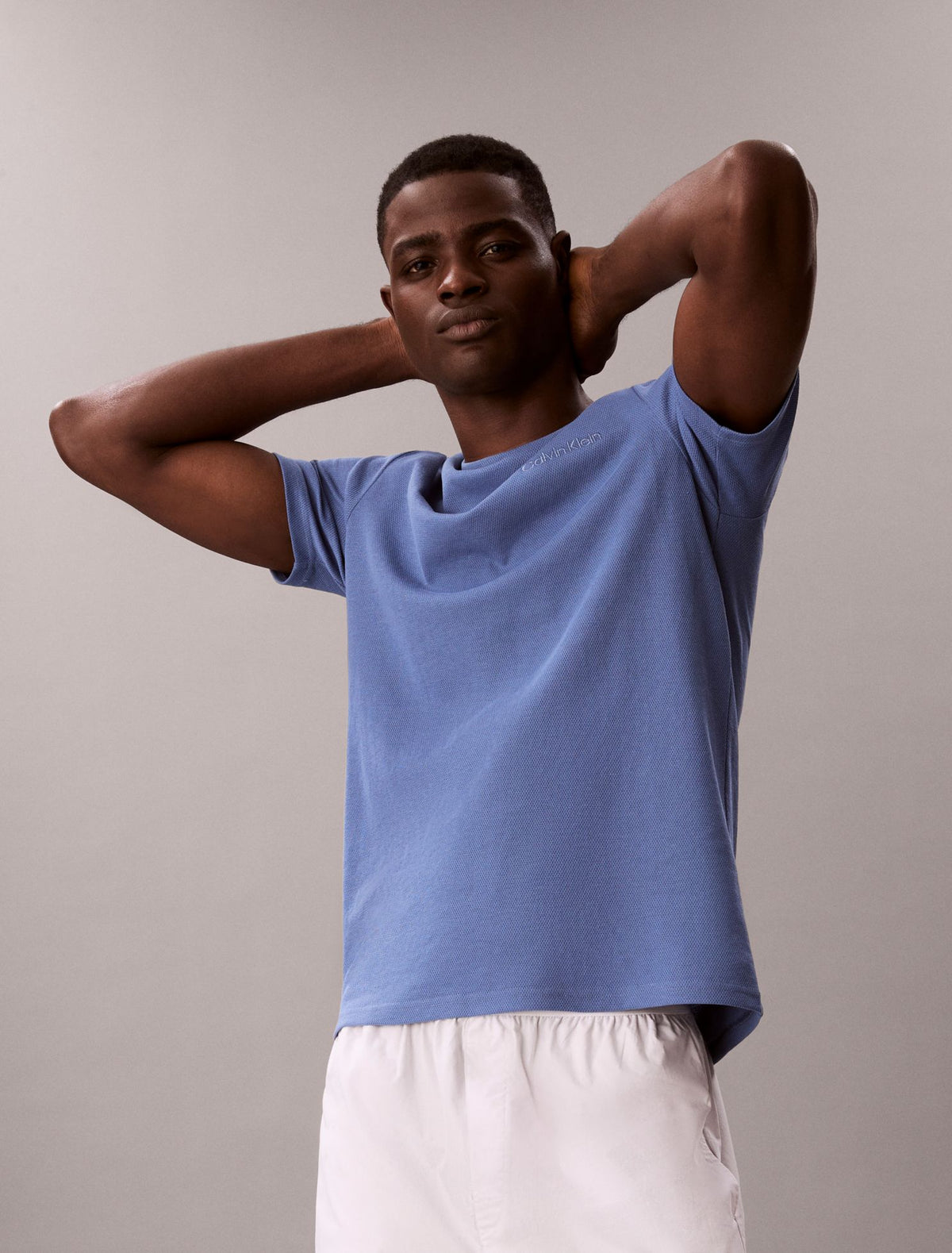 Calvin Klein Pique Crewneck Sleep T-Shirt