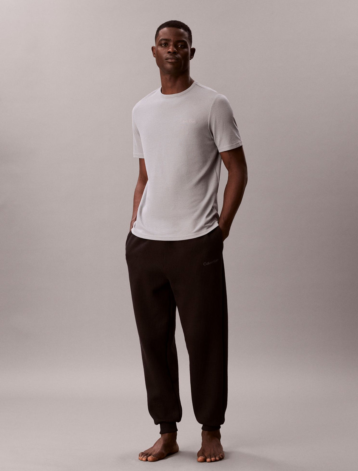 Calvin Klein Pique Crewneck Sleep T-Shirt