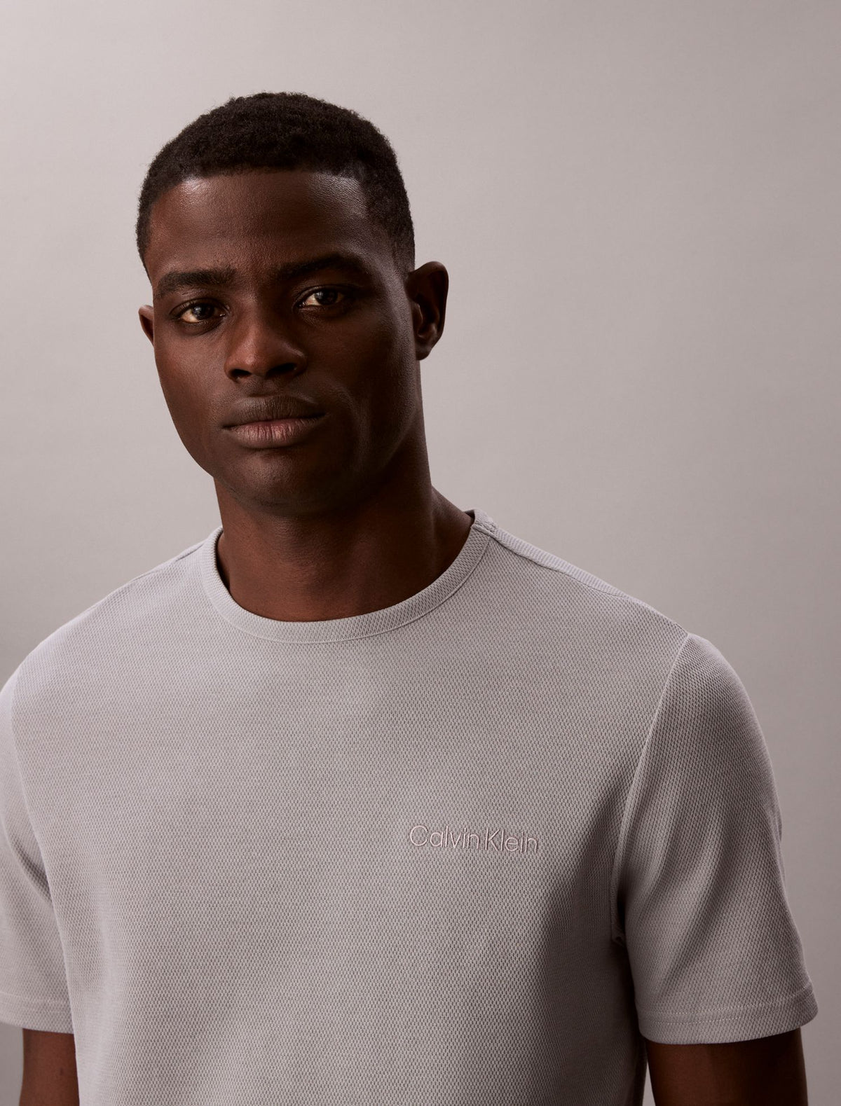 Calvin Klein Pique Crewneck Sleep T-Shirt