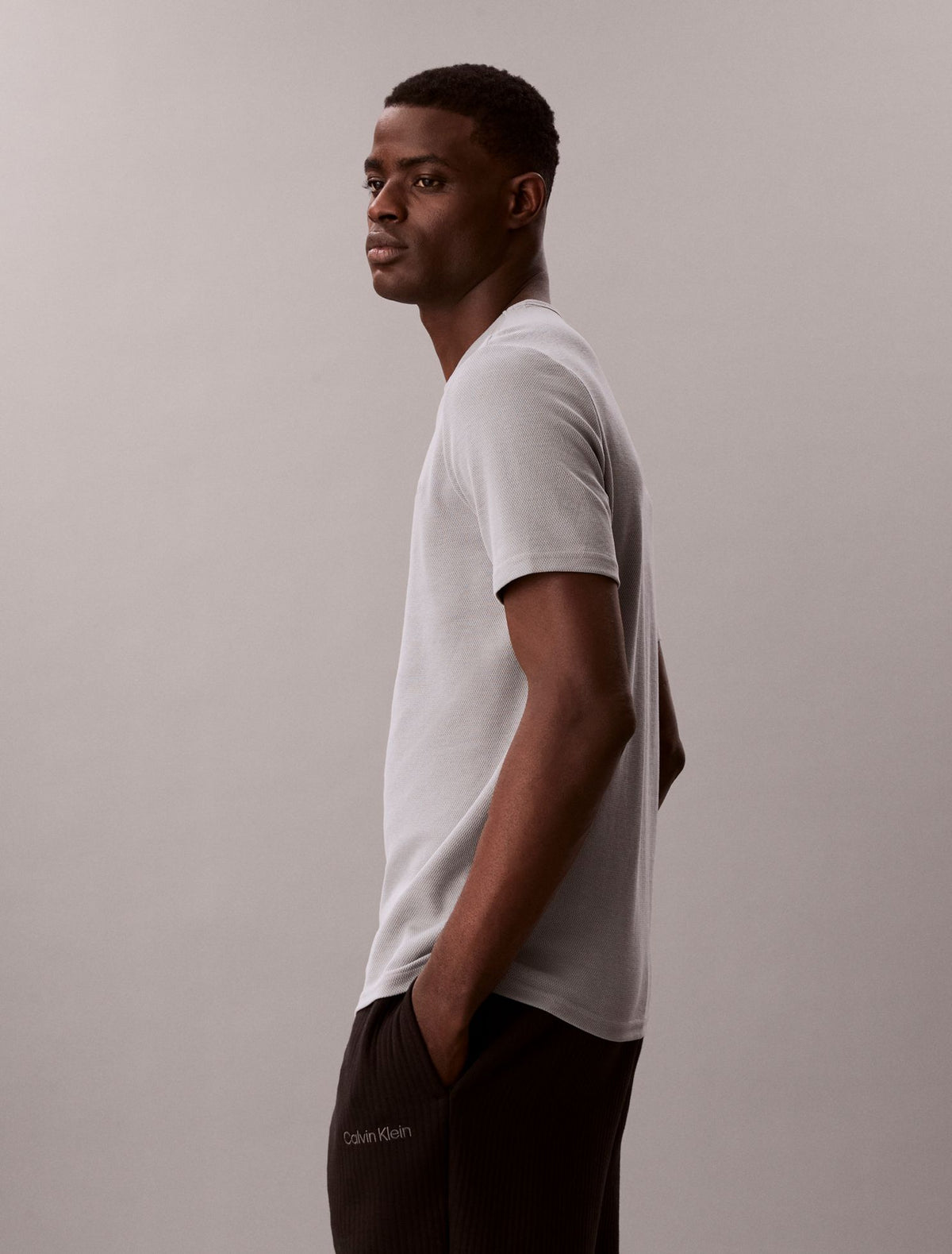 Calvin Klein Pique Crewneck Sleep T-Shirt