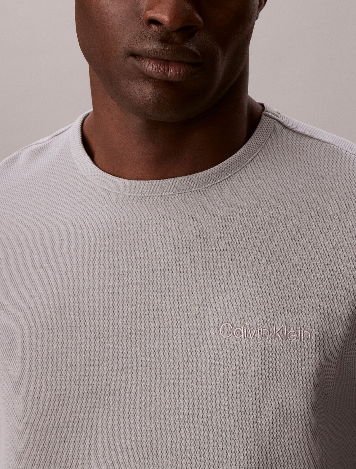 Calvin Klein Pique Crewneck Sleep T-Shirt