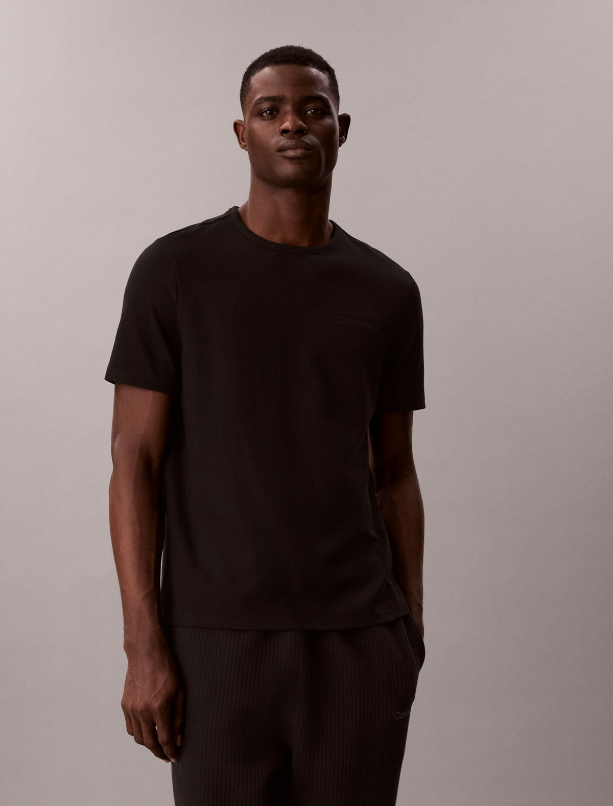 Calvin Klein Pique Crewneck Sleep T-Shirt