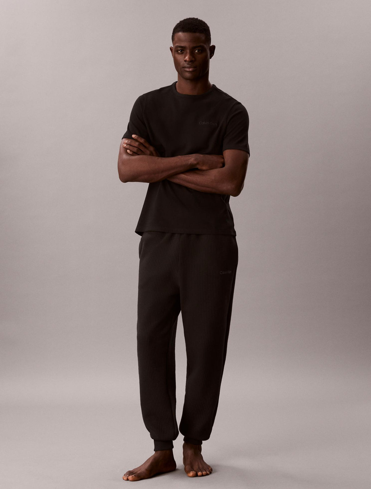 Calvin Klein Pique Crewneck Sleep T-Shirt