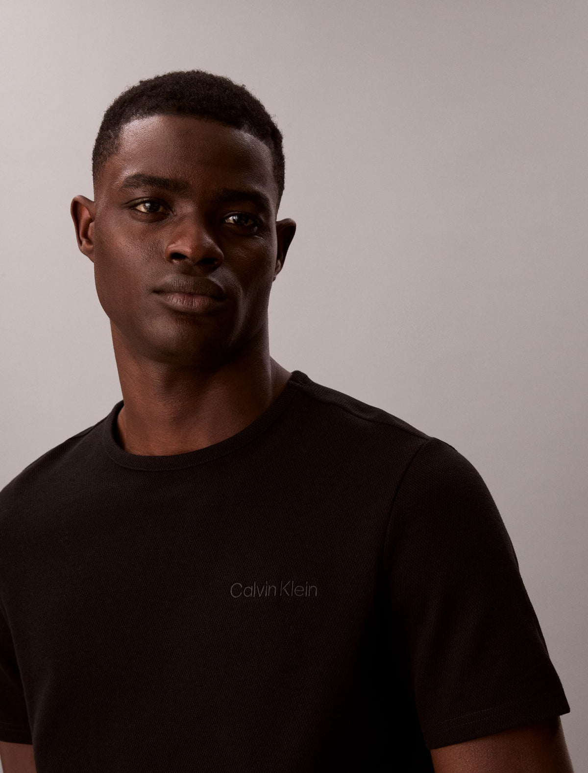 Calvin Klein Pique Crewneck Sleep T-Shirt