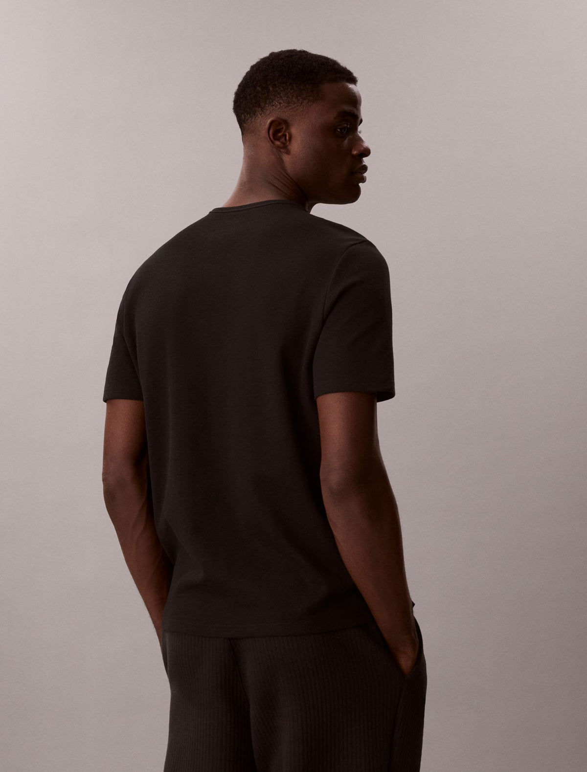 Calvin Klein Pique Crewneck Sleep T-Shirt
