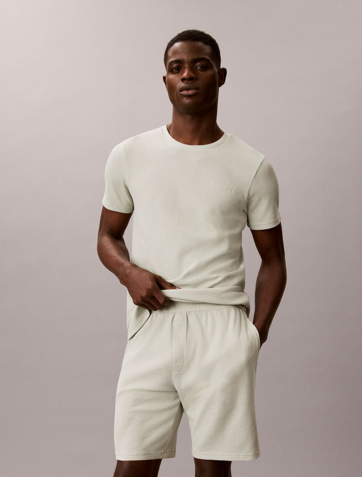 Calvin Klein Waffle Knit Sleep Shorts