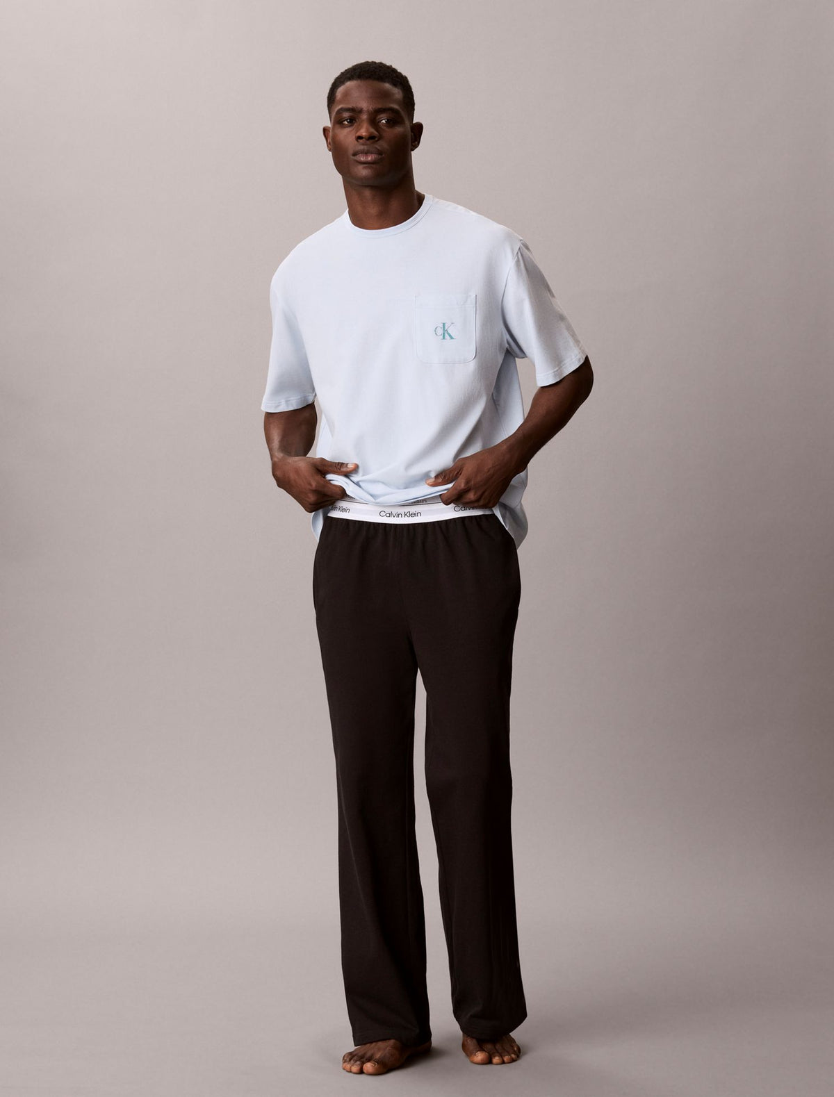 Calvin Klein Icon Cotton Stretch Monologo Sleep Tee