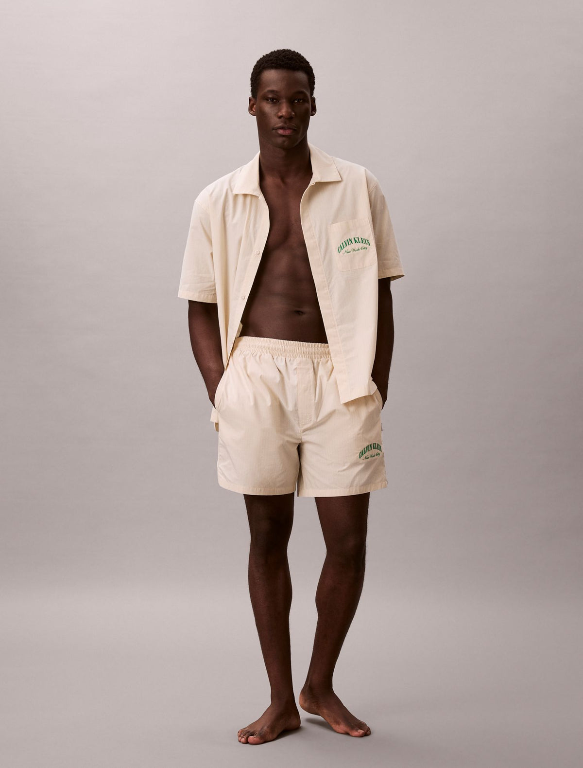 Calvin Klein Heritage Classic Cotton Poplin Sleep Shorts