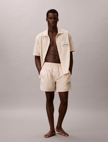 Calvin Klein Heritage Classic Cotton Poplin Sleep Shorts
