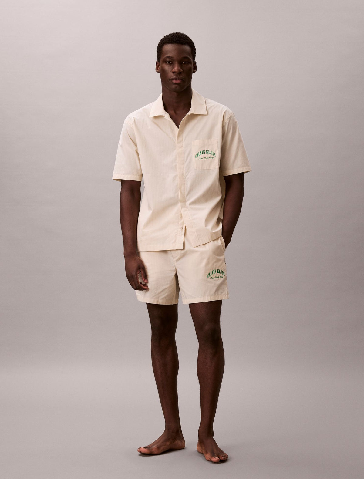 Calvin Klein Heritage Classic Cotton Poplin Sleep Shirt