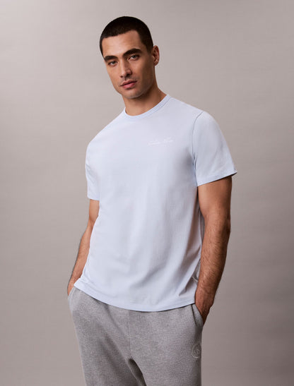 Calvin Klein Cotton Poplin Script Sleep Tee