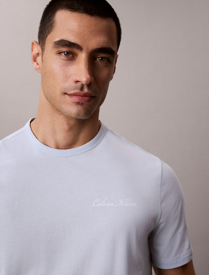 Calvin Klein Cotton Poplin Script Sleep Tee