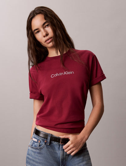 Calvin Klein Metallic Logo Boxy Tee