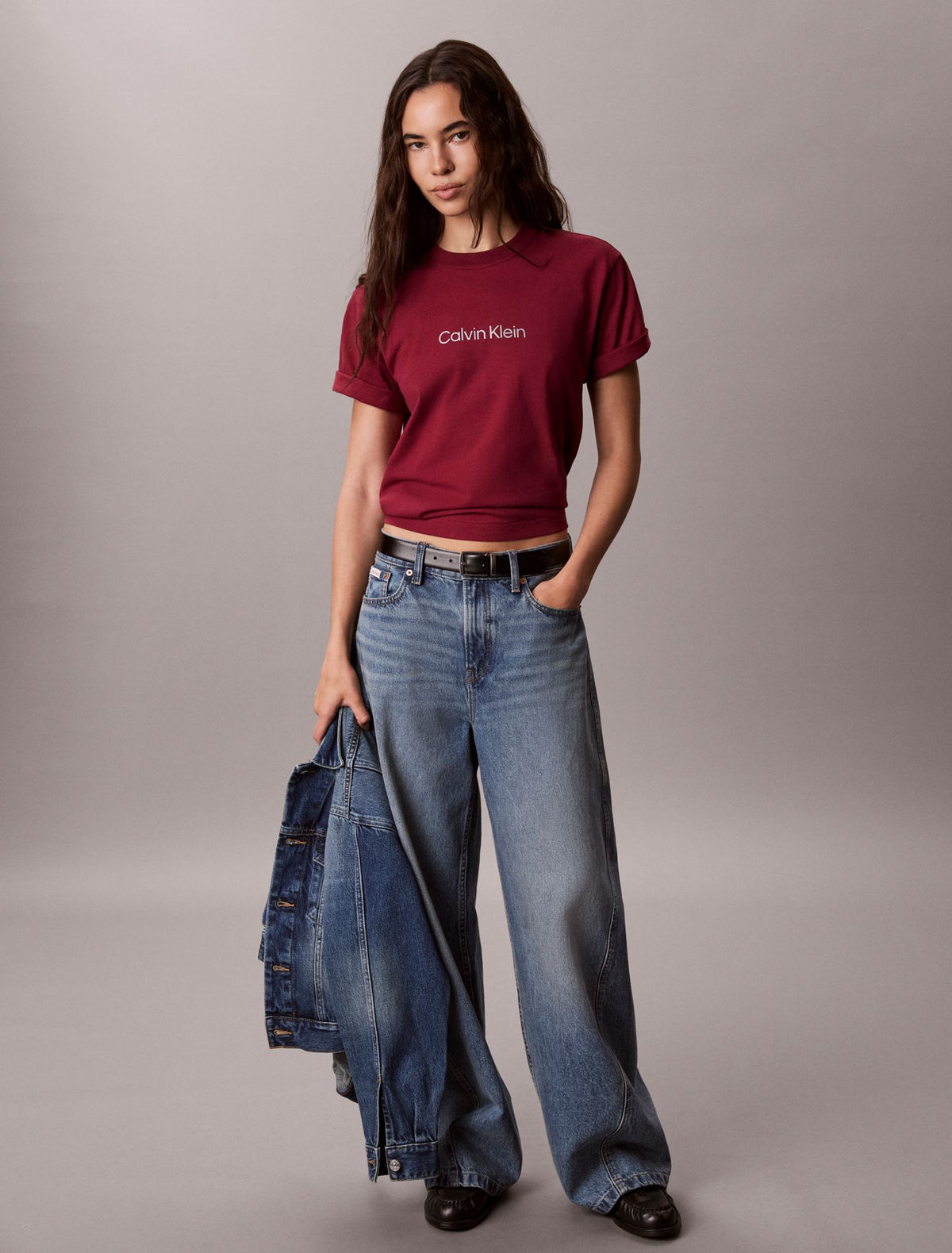 Calvin Klein Metallic Logo Boxy Tee